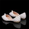Summer New Women's Pearl Flat Shoes Fashionable, Sexy, Comfortable Mary Jane Large Flat Sandals