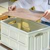 Collapsible Storage Bin With Handle Large Capacity Portable Storage Container Stackable Multifunctional Outdoor Camping Items