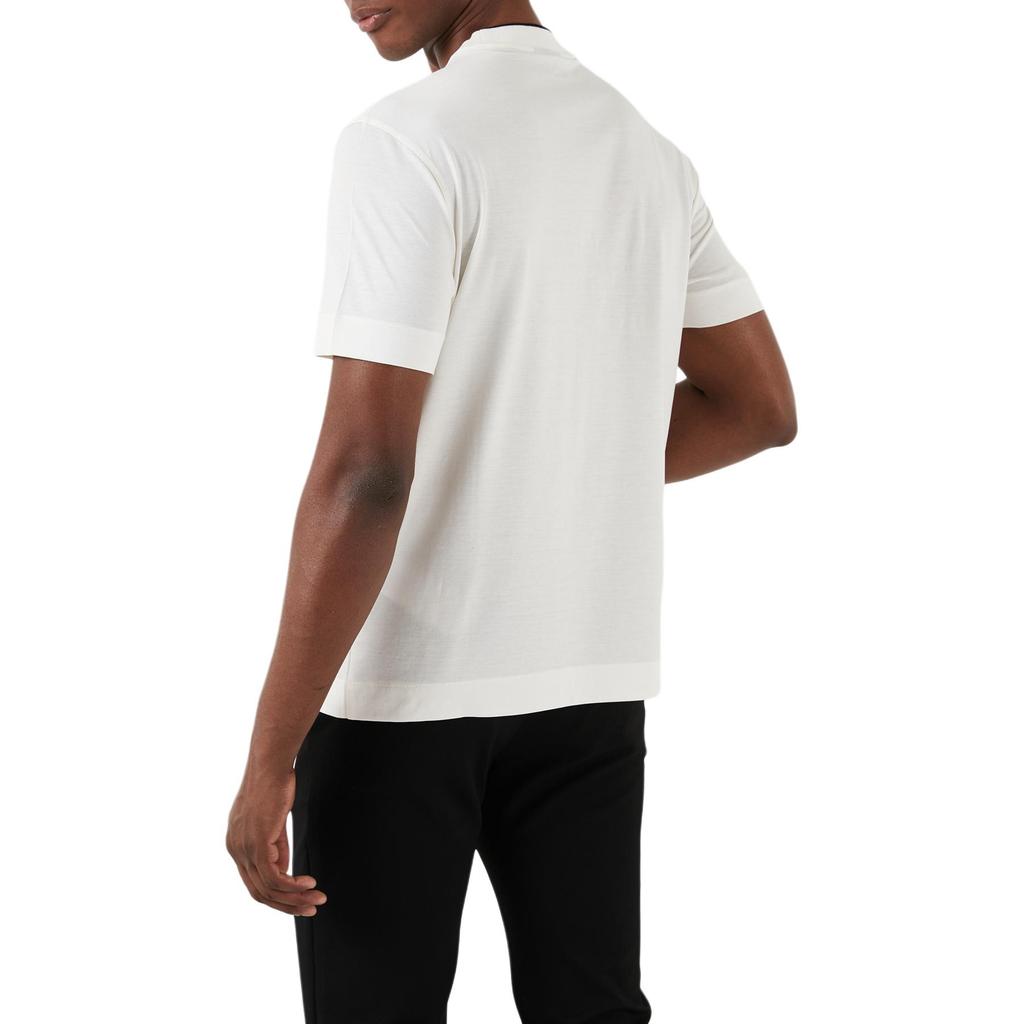 EMPORIO ARMANI Logo Embroidered Crewneck T Shirt 3D1TD4-1JUVZ-01A8