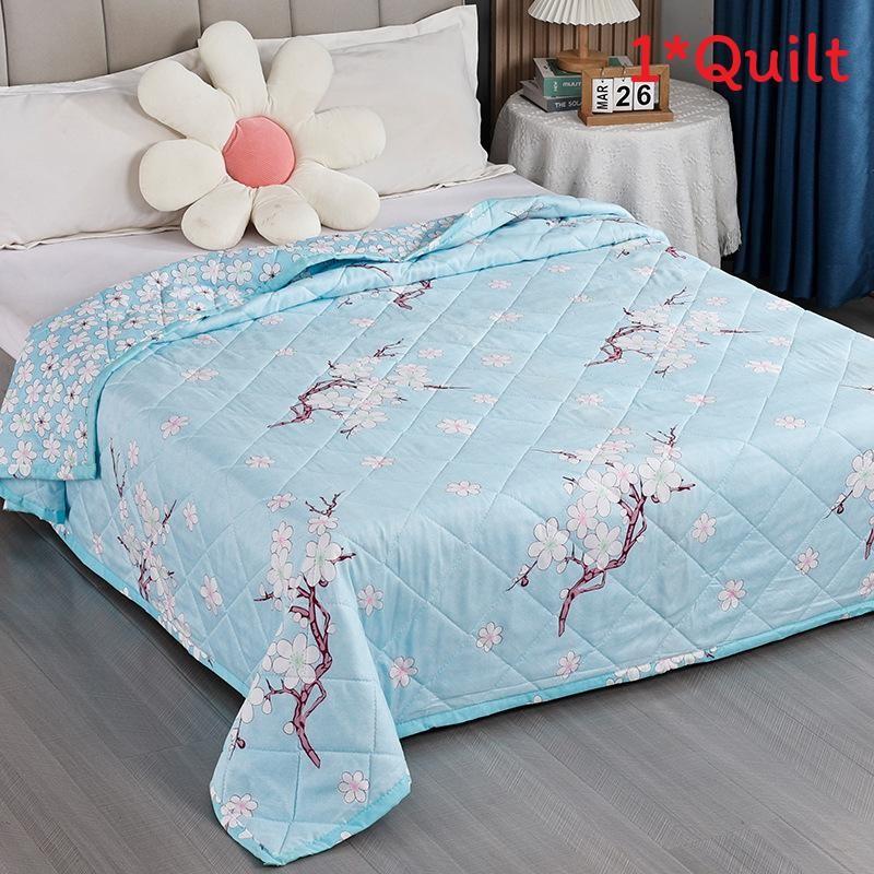 Summer Plant Animal Pattern Prints Duvet Quilt Bedding For Student Washable Room