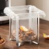 Stainless Steel Foldable Trash Bag Holder - Kitchen Countertop Garbage Bag Stand & Organizer