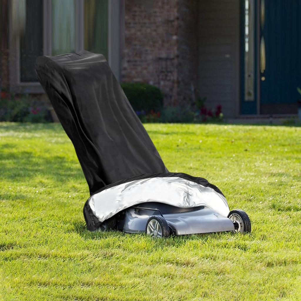 Mower 10D Outdoor Polyester Oxford Push Mower Cover With Coating,Double Drawstring,Storage Bag