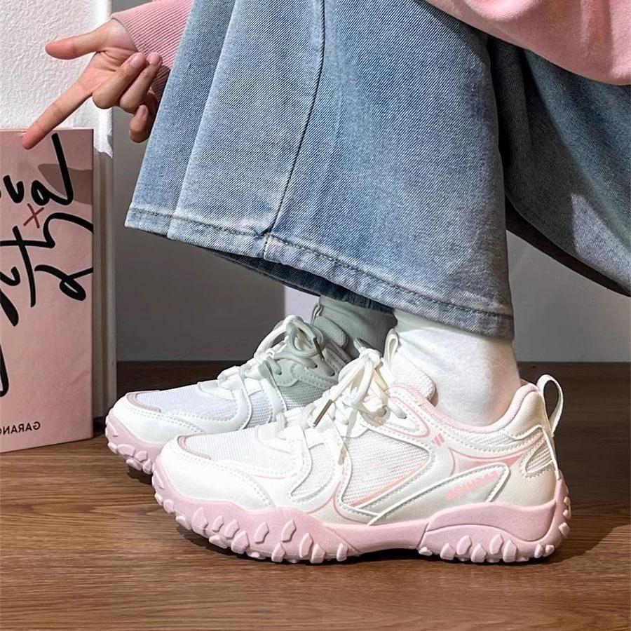Thin outdoor hiking shoes 22 new mesh breathable dad shoes platform-soled deodorant sneakers hongjie35