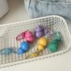 Cute Glitter Gourd Shaped Keychains Durable Clasp Vibrant Colors For Bag Decoration Daily Use Gift For Girls