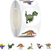 500pcs/Roll Dinosaur Cartoon Stickers Cool Animal Decals DIY Guitar Luggage Scrapbook Waterproof Graffiti Seal Label Sticker Toy