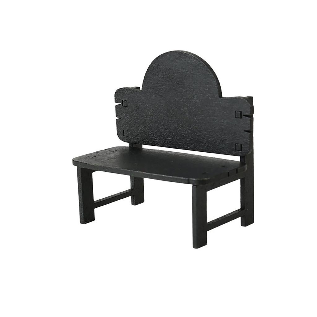 Vintage European Wooden Mini Chair Desktop Decor, Dollhouse Accessories, Miniature Landscape Home Office Display