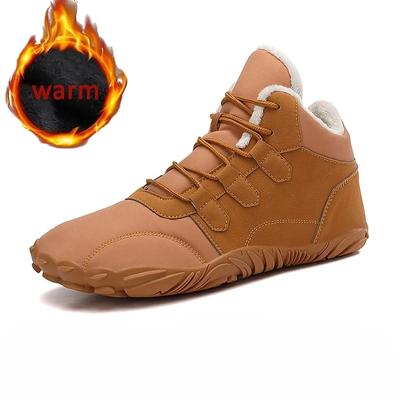 Bottes de Neige d'Hiver à la Mode Homme Femme Chaussures Pieds Nus Chaudes Unisexe Caoutchouc Chaussure de Course Coton Extérieur Imperméable Randonnée/Escalade Bottines
