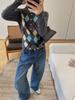 GA New Style Plaid Wool Knit Sweater - Ju Jingyi 25 Autumn Winter Collection for Women