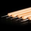 Set of 5 Double-Ended Wooden Dotting Pens for Nail Art
