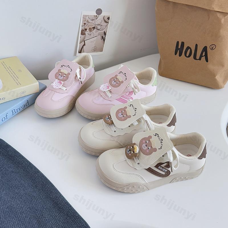 Casual Women's Shoes 2025 Autumn Cute Breathable Lace Up Flats Lightweight Comfortable Outdoor Non Slip Vulcanized Shoes