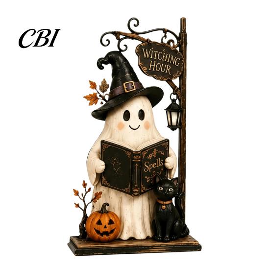 Vintage Haunted House Tiered Tray Decor Farmhouse Halloween Wooden Tabletop Decorations, Table Topper Signs, Spooky Decorative Storage Accessories