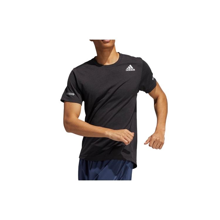 adidas Training Sports Reflective Stripe Printing Short Sleeve Gray Men s HB8522 S