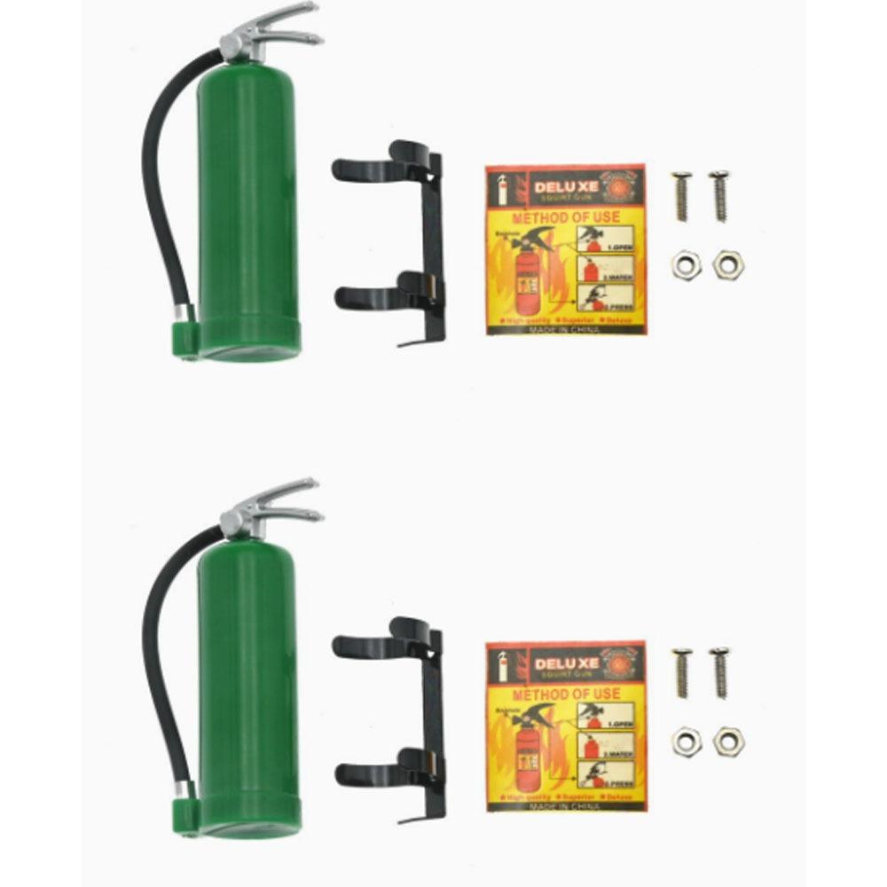 2Set With Stickers RC Decorative Fire Extinguisher for TRX4/SCX10/D90 RC Cars For RC Rock Crawler
