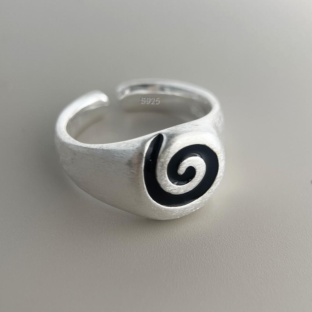 Xiaomi BF CLUB 925 Sterling Silver Ring For Women Jewelry Twist Line Retro Open Vintage Handmade Ring Allergy For Party Birthday Gift