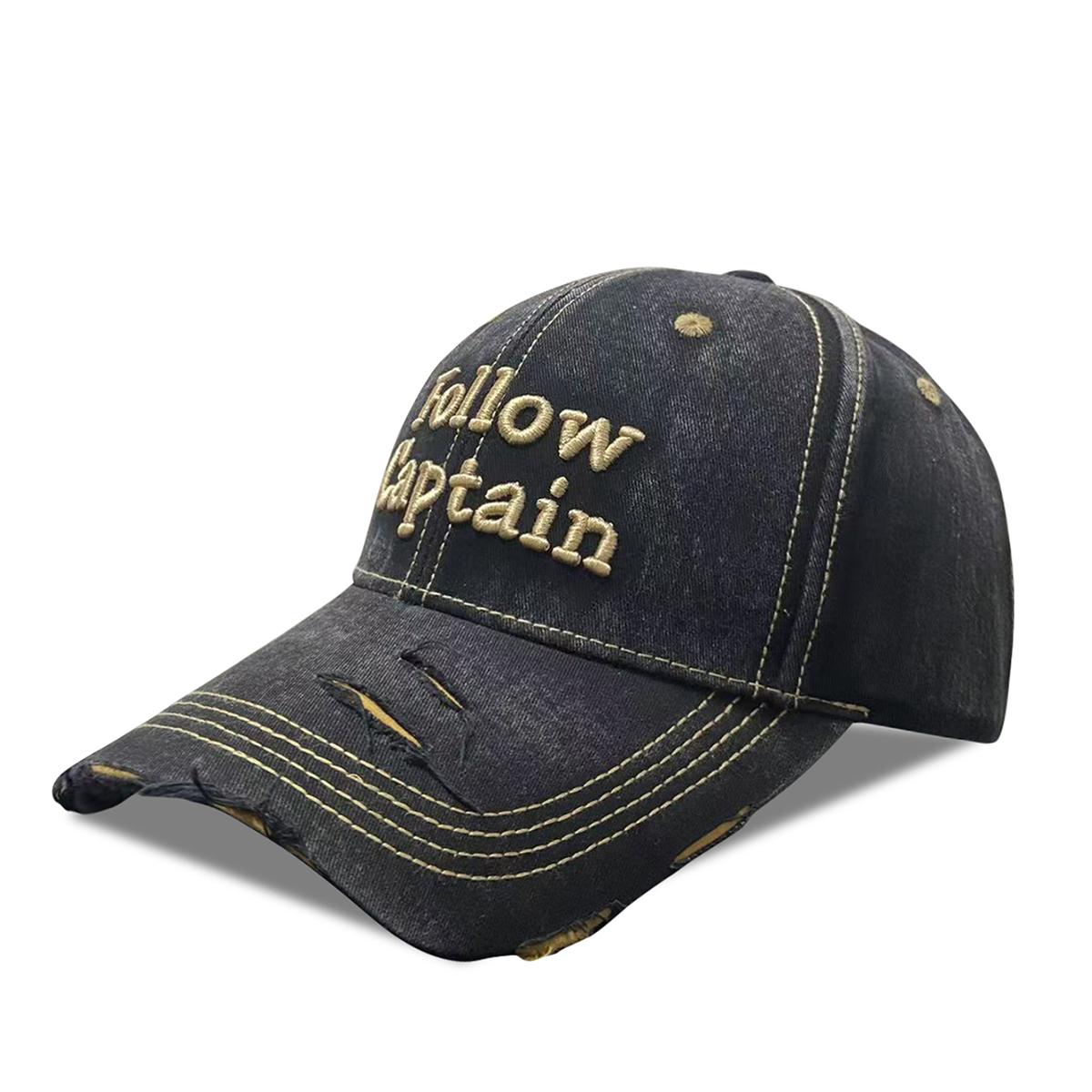 

2026 New Letter Embroidery Baseball Cap Trendy Women s Hat Outdoor Retro Personality Street Style Men s Sunshade Baseball Cap Student чорний