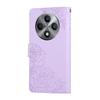 For Oppo Reno12 F 5G/4G Case Rose Flower PU Leather Wallet Phone Cover with 3 Card Slots