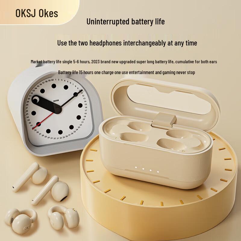 OKSJ Open-Ear Bone Conduction Sports Bluetooth Headset