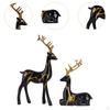 Decorative Reindeer Figurine Elk Statue for Home Office Bookshelf