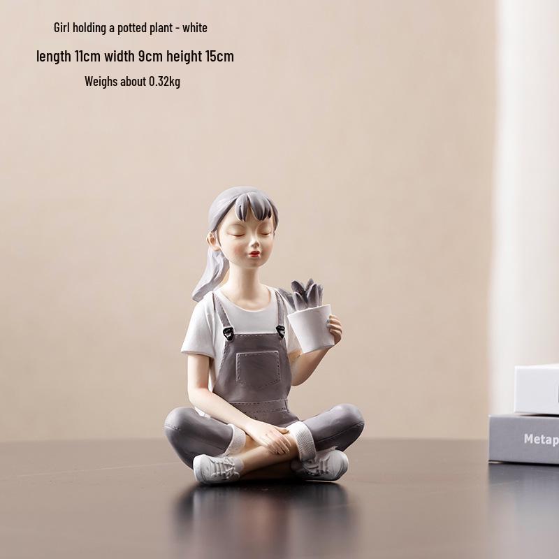 

Скандинавская абстрактная фигурка девушки, украшение для декора гостиной