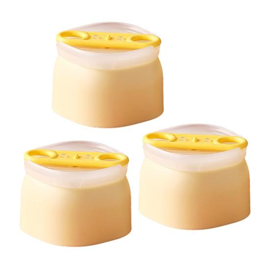 

3 шт. Форма для кубиков льда, пищевая, без бисфенола А, устойчивая к нагреванию и холоду, с крышкой, легкосъемная форма для кубиков льда жёлтый