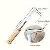 Stainless Steel Gap Weeding Tool L-Shaped Multi-Purpose Garden Hand Tool 13.5Inch For Clearing Weeds On Yard Patio Driveway