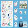 Easter Window Stickers 2026: New Rabbit Static Cling Design for Mall and Shop Glass Decoration