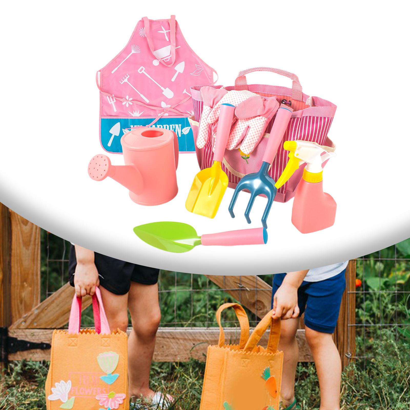 

Kids Gardening Tool Set Children Gloves Garden Beach Sand Tools Boys 8 Pieces in 1 Set