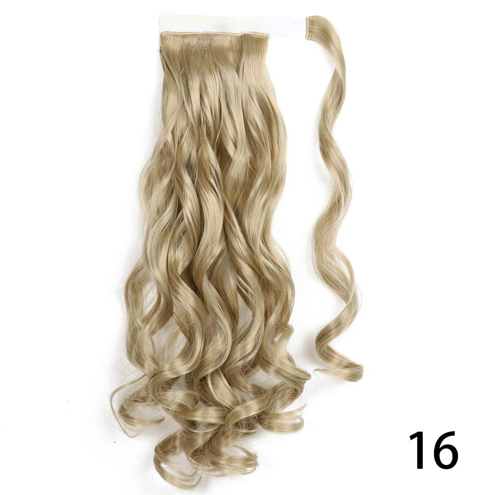 MISS WIG Women Synthetic Long Straight Ponytail Extensions Heat Resistant Hair 22 and 34 Inch Wrap Around Pony Hairpiece for Women
