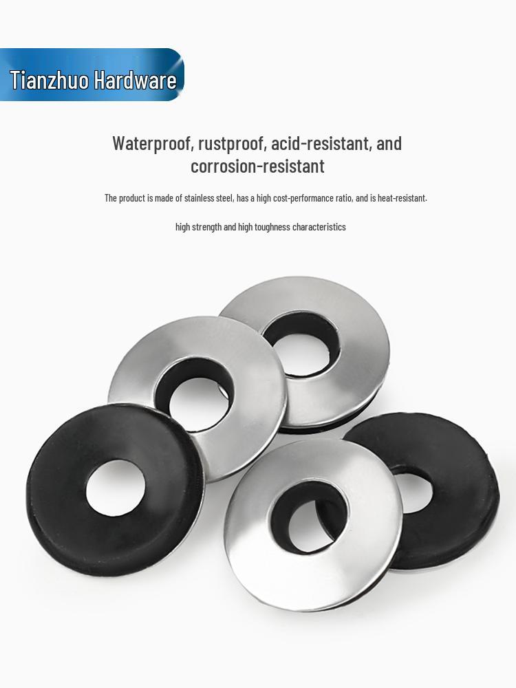 304 Stainless Steel Waterproof EPDM Non-Slip Self-Tapping Screws with Composite Gasket for Color Steel Tiles