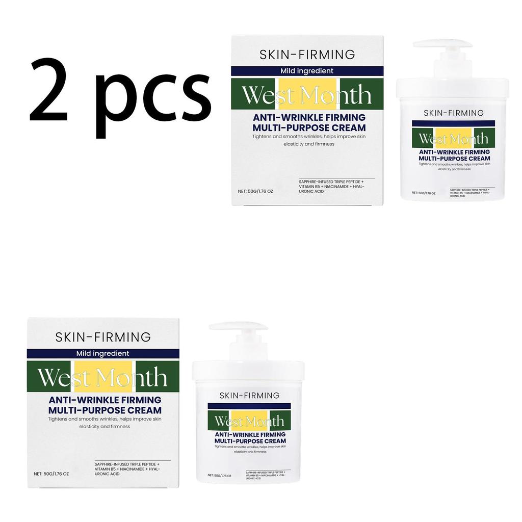 Hydratační a zpevňující krém West&Month - Hydratuje, Proti vráskám, Zpevňuje, Zlepšuje ochablost, Sjednocuje tón pleti, Péče o pleť, Regeneruje pleť, 50 g