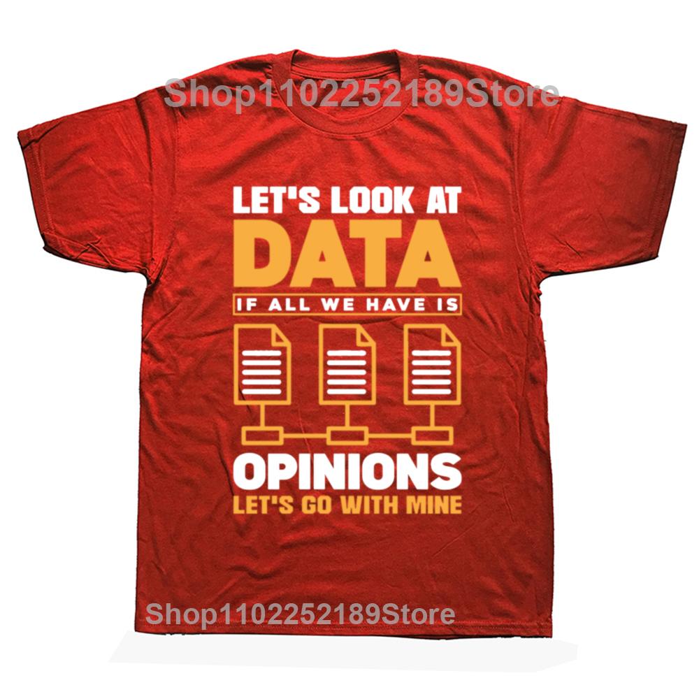 Funny Analytics Data Science Graphic Tshirt Men Women's Fashion Casual Oversized T-shirts Men's 100% Cotton T Shirt