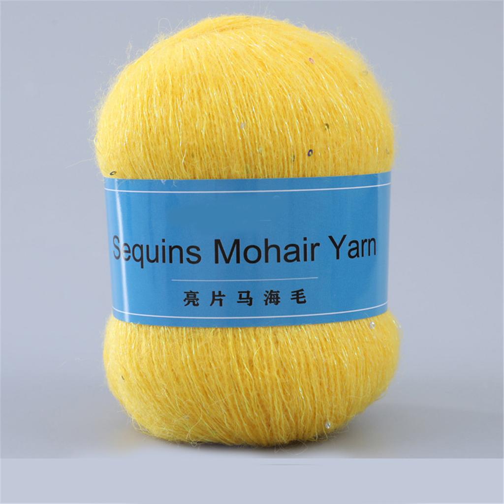 Sequins Beaded Yarn for Hand Knitting and Crocheting Soft Warm and Versatile Fluffiness Cozy for Hats Gloves Shawls