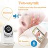 HD Wireless Baby Monitor with Gimbal Camera, Room Temperature Detection, and 5.0" Screen