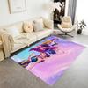 Dance Party Celebration Floor Rug Office Rug Perfect for Foyer Entryway Dining Room Outdoor Antislip Carpet Anime Office Decor Birthday/Christmas Gift