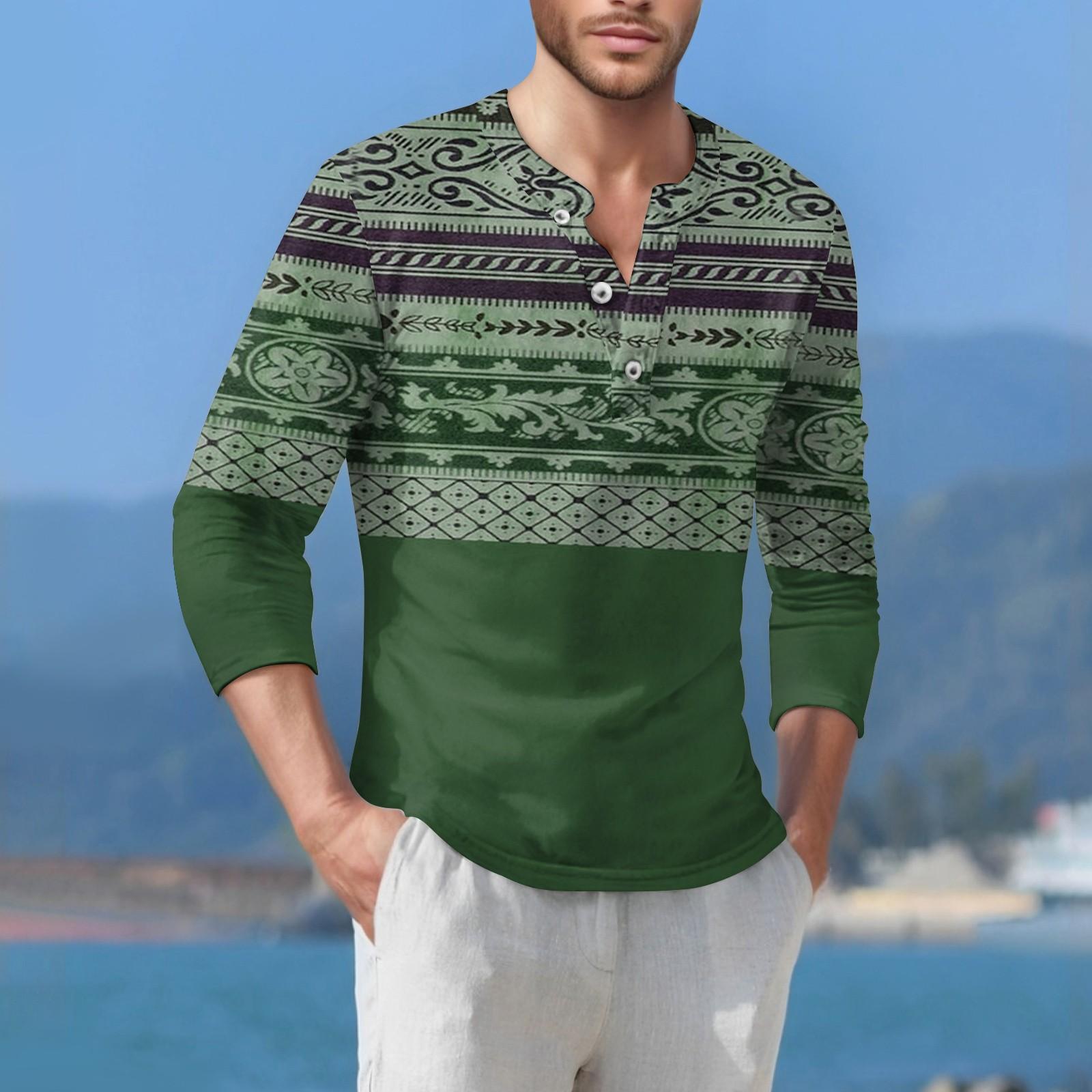 

Мужская футболка уличная повседневная мода с длинными рукавами S зелёный