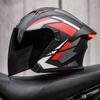 Smart LED Tail Light Motorcycle Helmet 3/4 Open Face ABS Full Protection Universal Fit Men Women