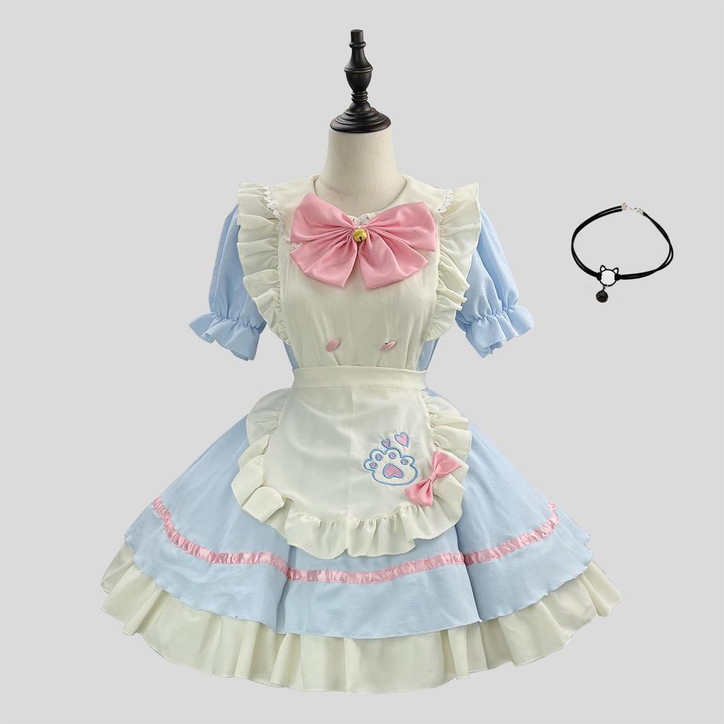 New Cross-Border Cute Maid Cosplay Lolita Halloween Costume for Women