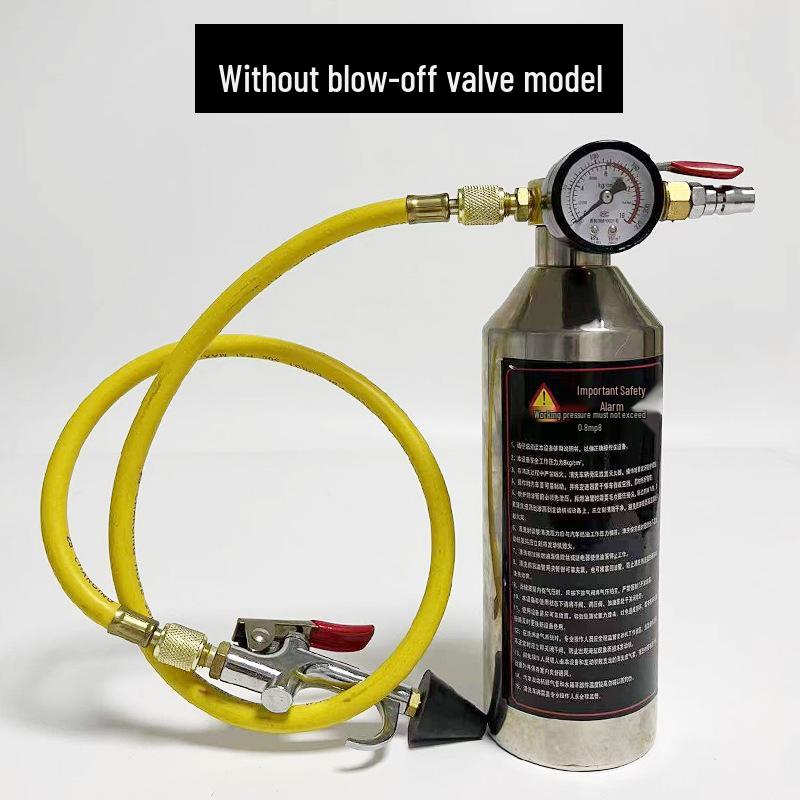 

Бутылка для промывки труб кондиционера из нержавеющей стали с клапаном сброса давления для ремонта холодильной системы без демонтажа