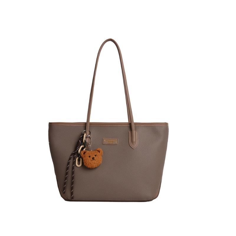 Large-capacity bag women's new casual shoulder bag high-end college student class commuting tote bag