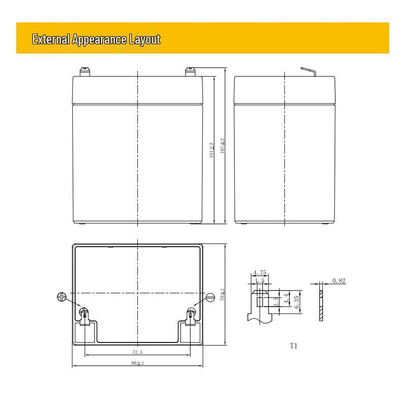 LEOCH DJW12 Series 12V VRLA Maintenance-Free Battery