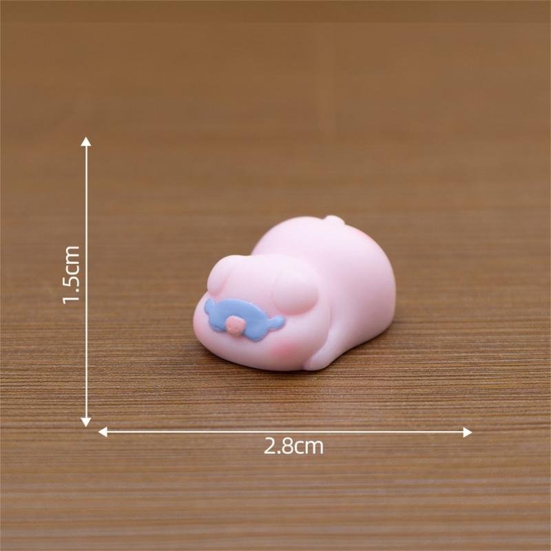 Pigs Figurines Mini Pigs Decors Waterproof Toy Playsets Miniature Doll Garden Figurines Cake Toppers Parties Favor