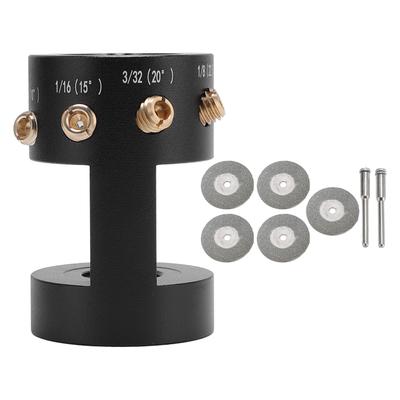 TIG Tungsten Sharpener Head Tool with 4 Brass Guide Screws Multi Angle Adjustment Offset Tungsten Grinder Tool for
