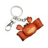 Erste Schicht Rindsleder Kreativer Kleiner Krebs Auto Schlüsselanhänger Tasche Anhänger Zubehör Niedlicher Krebs Personalisierter Schmuck Geschenk