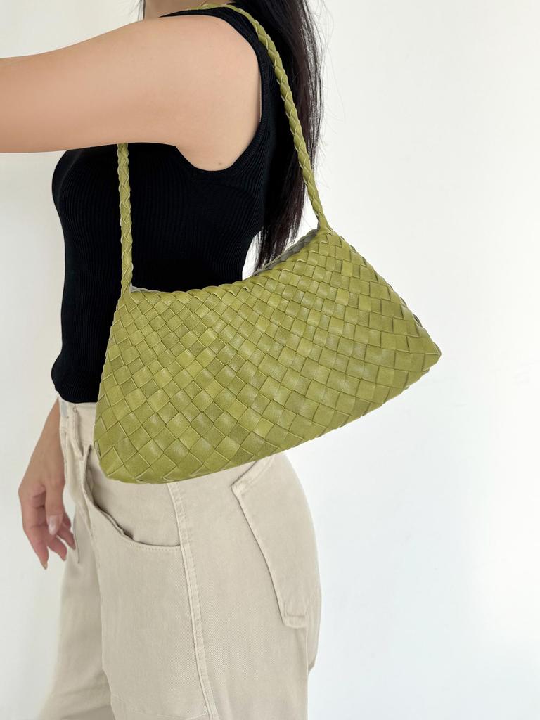 2025 Hand-Woven French Market Basket: A Versatile Underarm and Shoulder Handbag