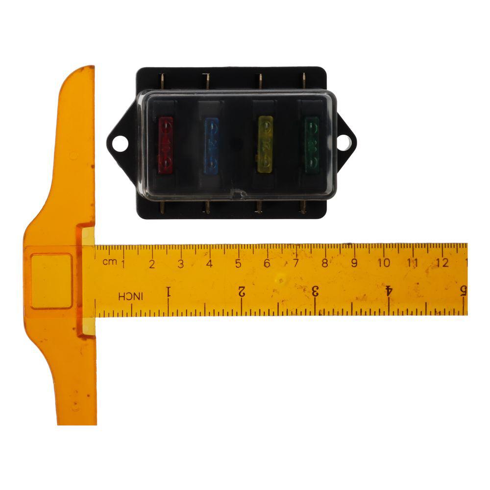 1set Copper Blade Fuse Board Box Black Fuse Block Car Assessories Parts Blade Fuse  For Car