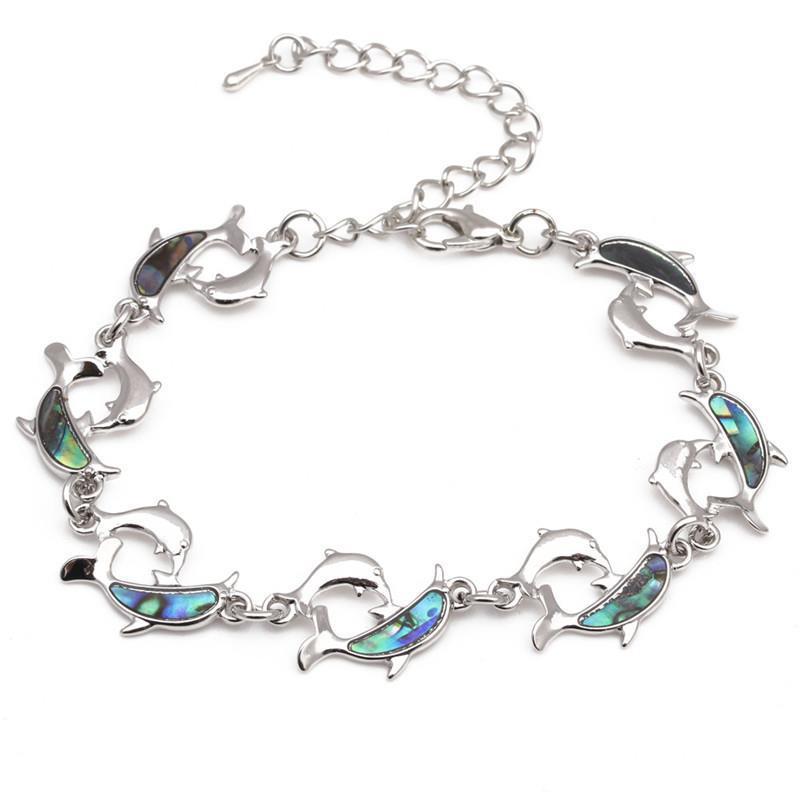 European & American Dual-Use Jewelry: Whale, Penguin, Butterfly, Abalone Shell Bracelet & Anklet