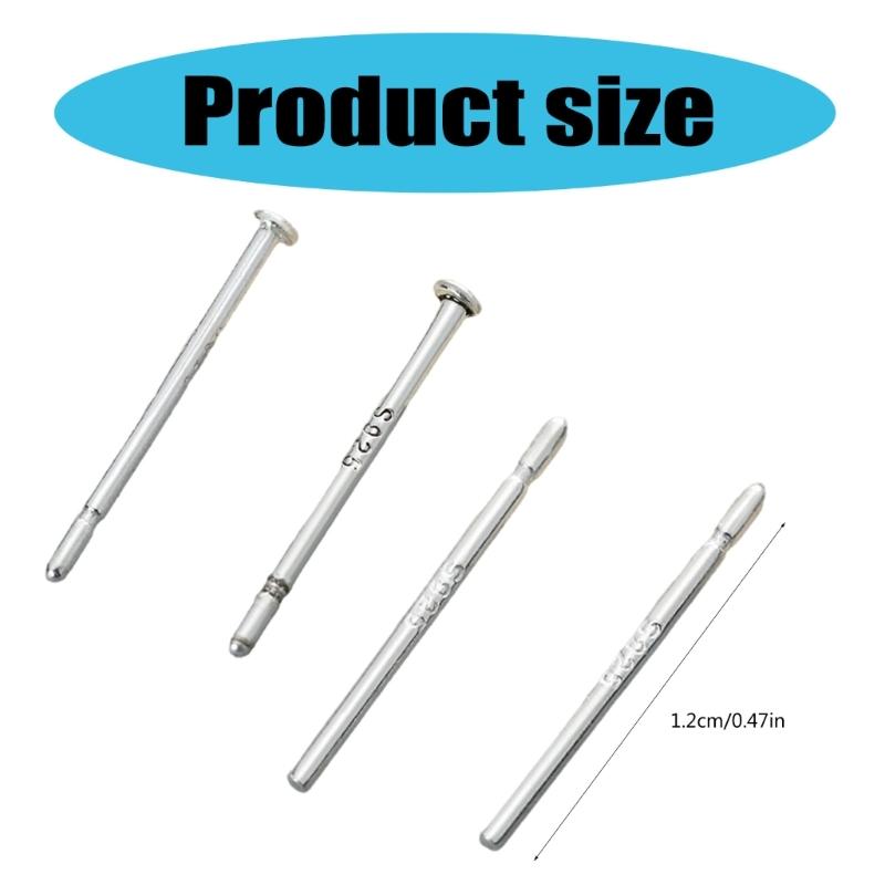 10 Pares de Agujas para Piercing de Oreja Hipoalergénicas Pendientes de Botón para Oreja Tono Plateado para Usuarios Primerizos Unisex Accesorios de Pines para Oreja