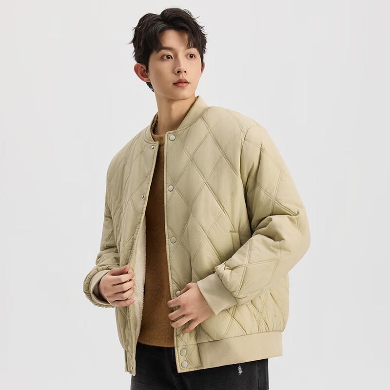 Mark Fairwhale Men's Padded Baseball Collar Winter Jacket