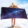 Sternenhimmel Strandtuch, Mikrofaser Super Saugfähiges Strandtuch, Weiches und Bequemes Badezimmerhandtuch Sandfreies Strandtuch