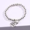 Ethnic Style Miao Silver Thin Bracelet, Elastic Silver Bracelet Women'S Retro Handmade Thai Silver Gift Selection Versatile Jewelry